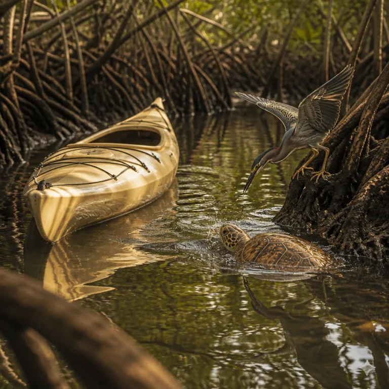 Kayaking the Galápagos Mangroves: Where Sea Turtles Rest and Herons Hunt